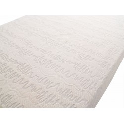 BASIC, funda tejido blanco colchón espuma cortada 88 x 195 x 14